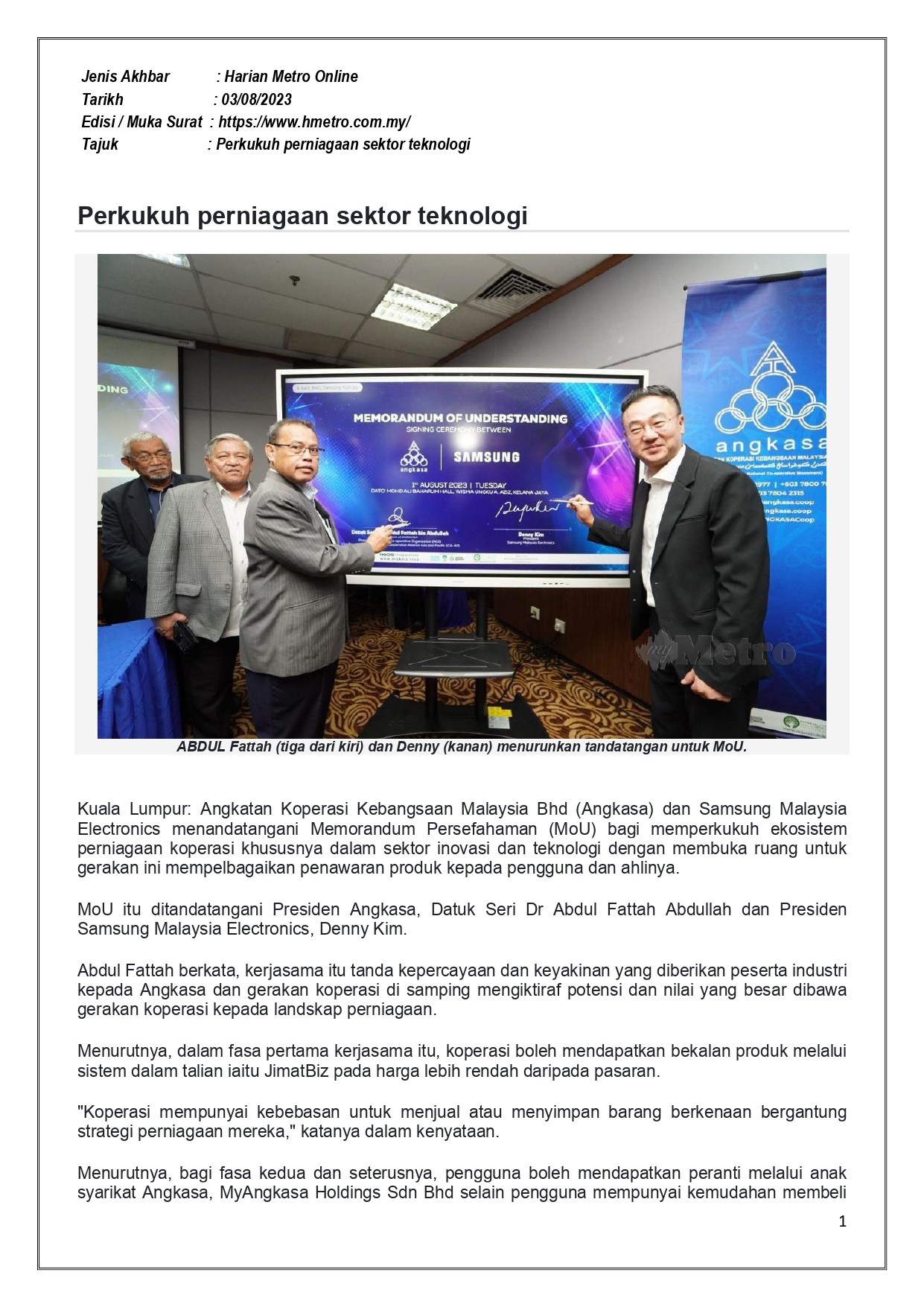 Latest News KOPERASI SAHABAT FULDA MALAYSIA BERHAD